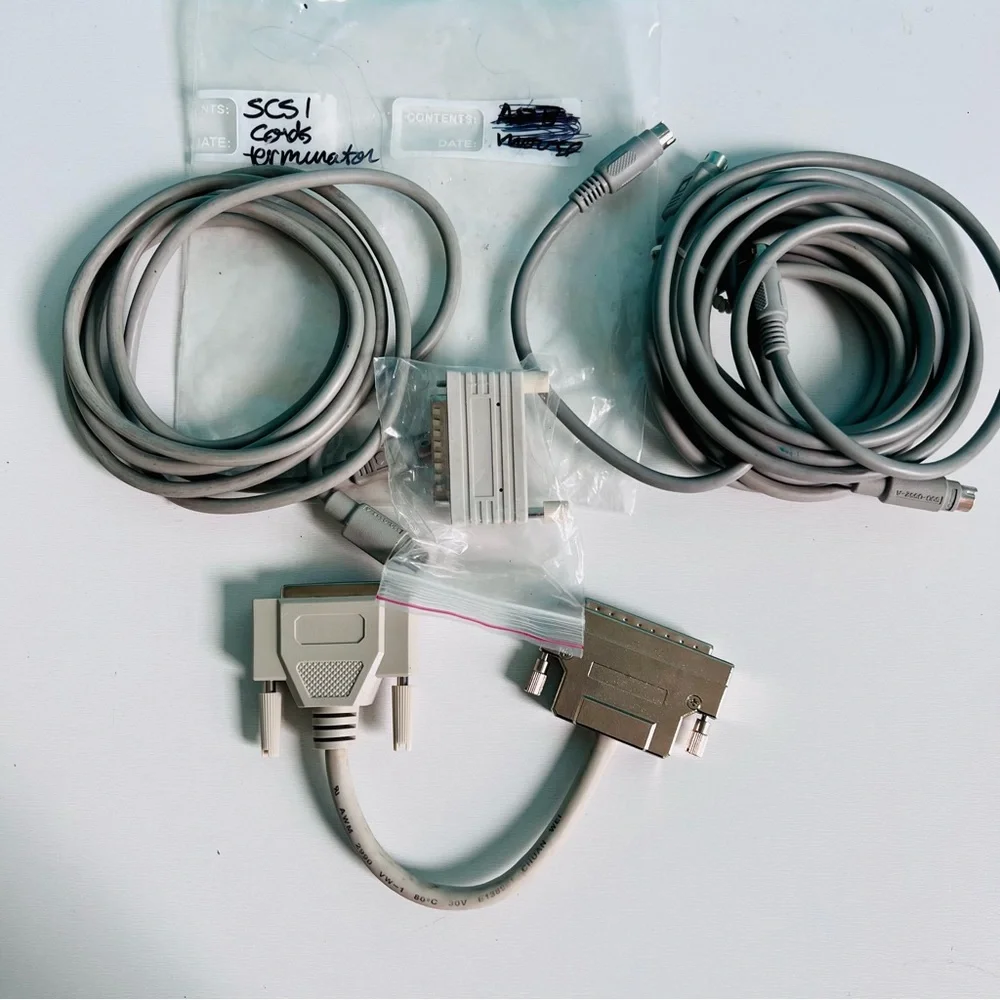 Apple Macintosh Vintage SCSI Cords Terminator